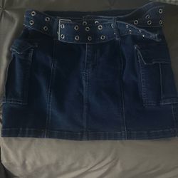Denim Mini Skirt