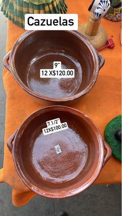 Cazuelas on sale price and size on the pictures