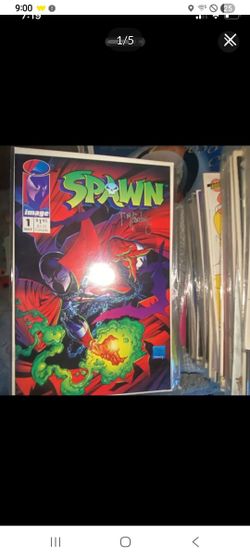 Spawn #1 COA mcfarlane autograghed signed