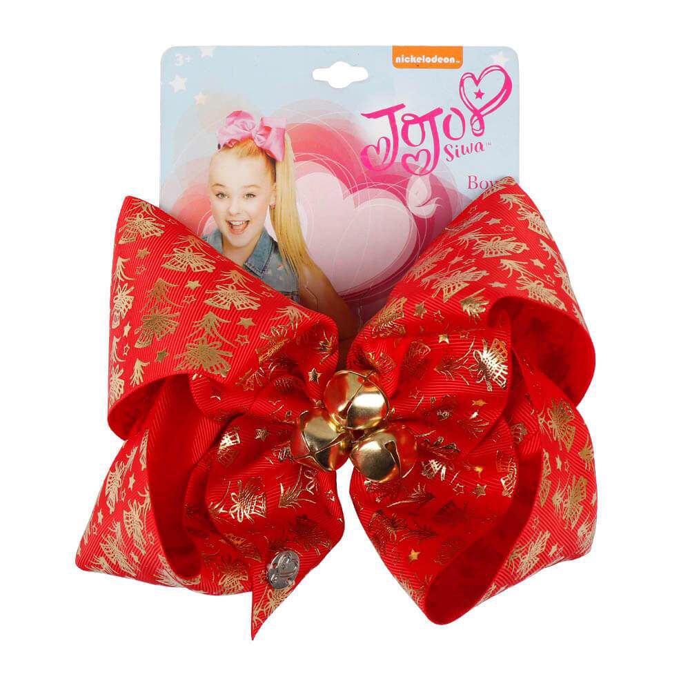 Large Christmas Jojo Bows with bells
