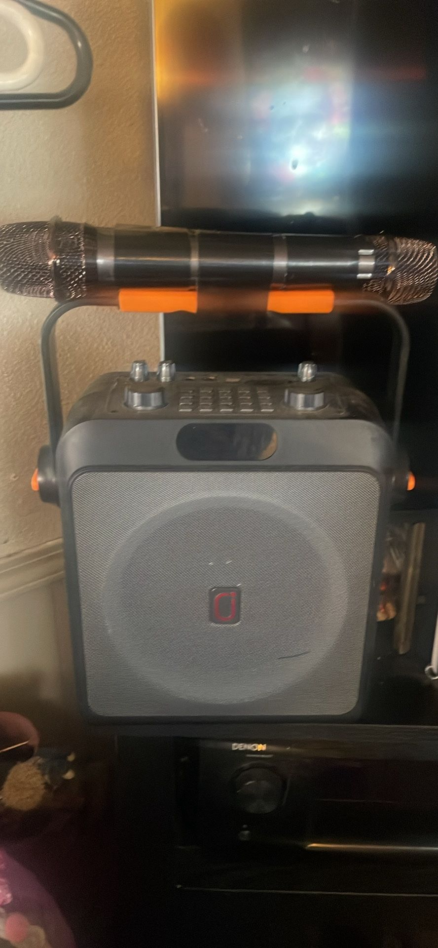 Karaoke Machine And X2 Microphone