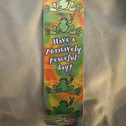 Vintage Peace frogs Boomark 1999