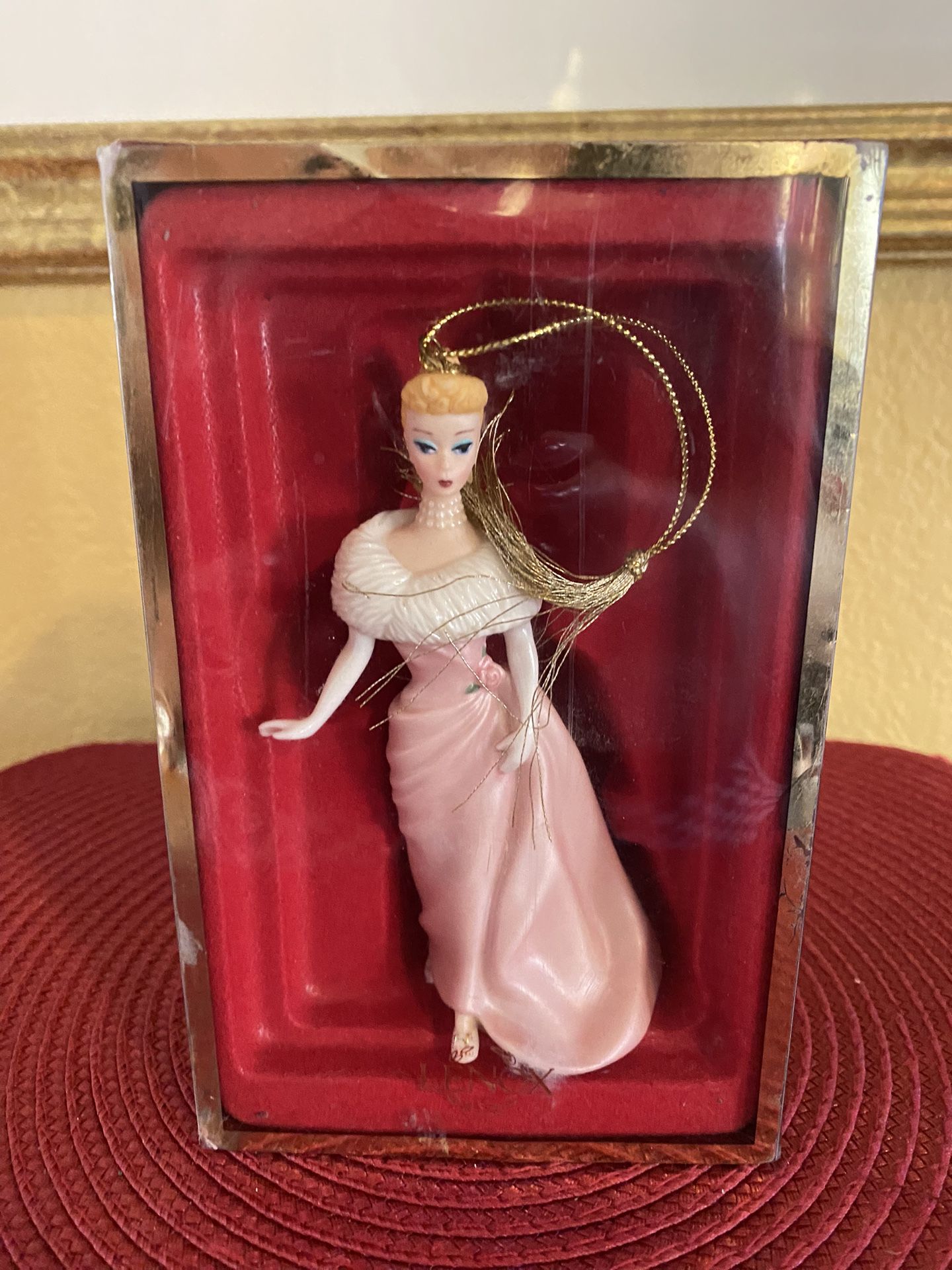 Lenox Barbie Porcelain Christmas Holiday Ornament In Original Box