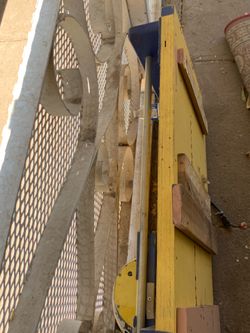 Yellow Blue And Grey Table Saw