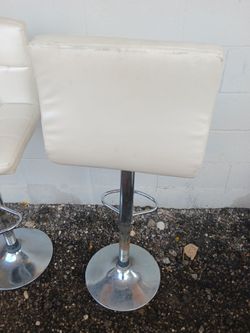 White bar stools