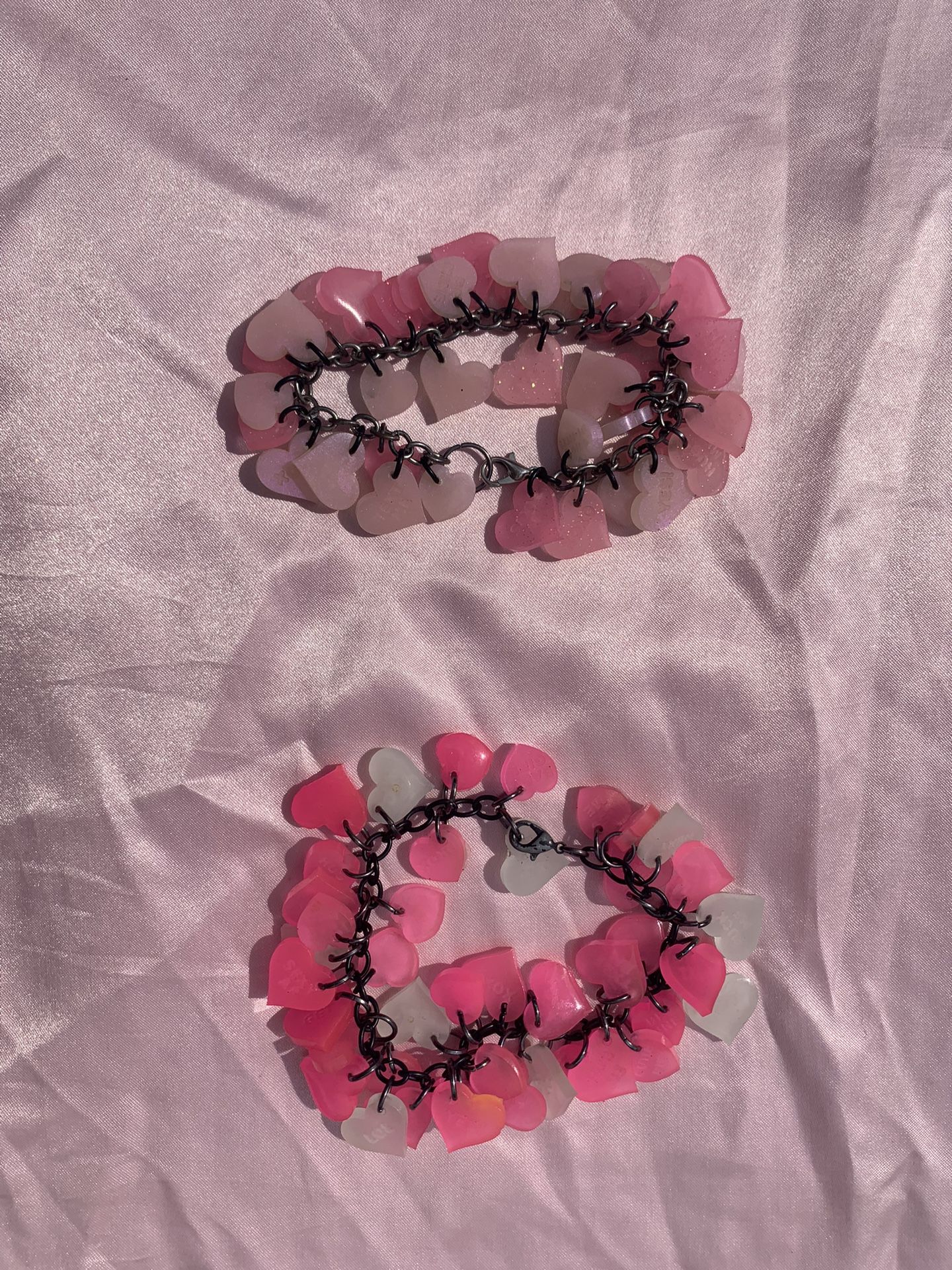 Glow In The Dark Resin charm Bracelets 