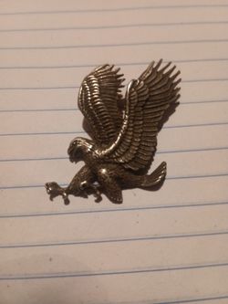 925 sterling silver three dimensions flying eagle for sale.