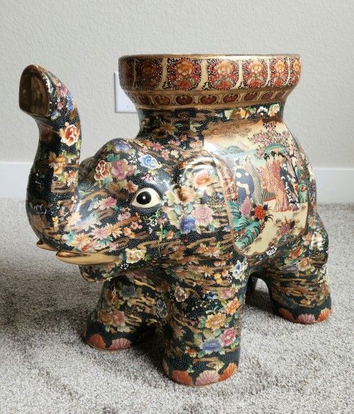 Large Ceramic Oriental Elephant