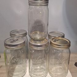 32oz Ball Canning Jars Wide Mouth With Lids 