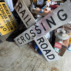 Vintage Railroad Sign 