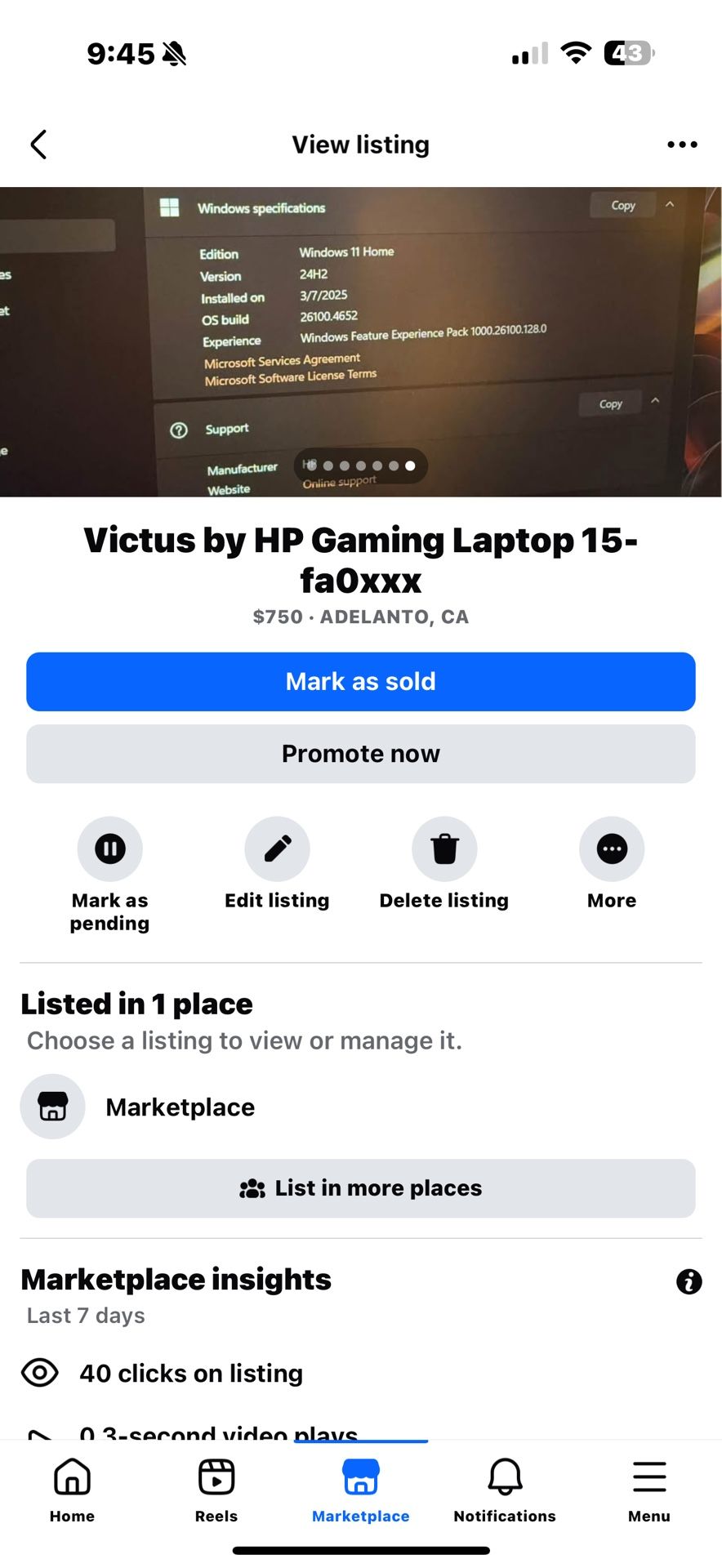 Victus by HP Gaming Laptop 15-faOxxx