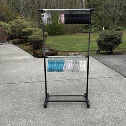 Clothes Rack with >100 Hangers