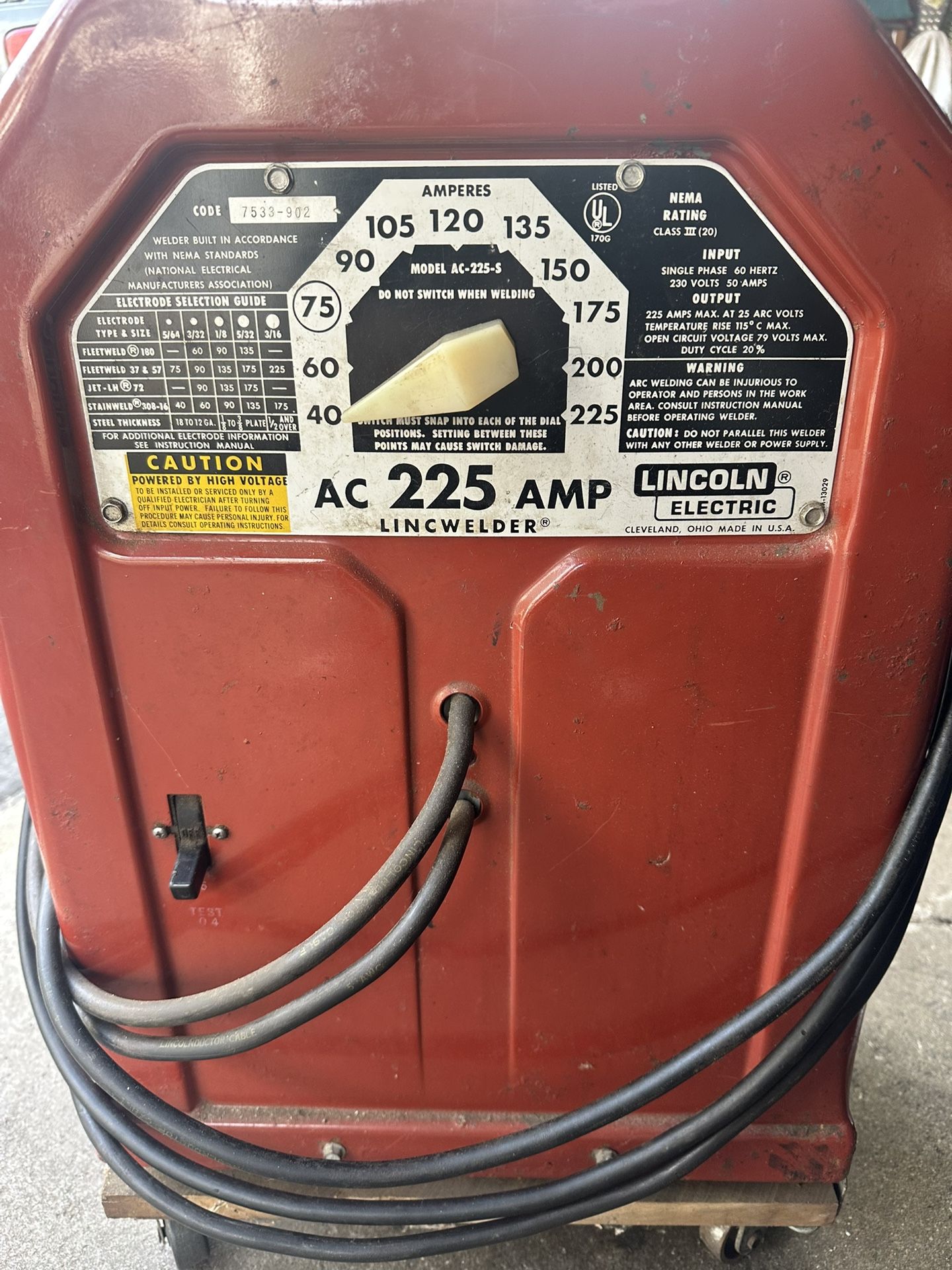 Lincoln Electric AC-225-S 