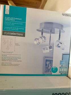 NIB flush mount ceiling light fixture LED