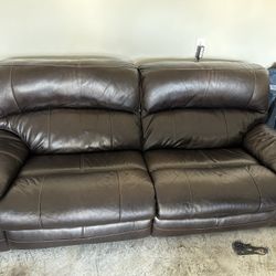 Cozy Leather Sofa Recliner