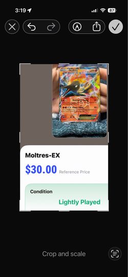 Moltres-EX Pokémon Card