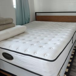 Bamboo bed mattress  and box 450