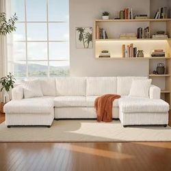 ❤️🔥 #F 4 Seater Oversized Modular Sectional Sofa