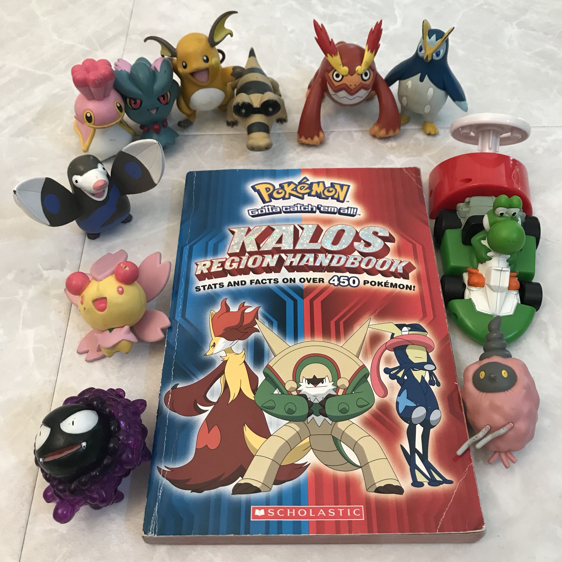 Pokemon kalos book and figures figurines