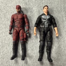 Marvel Legends Daredevil Punisher Daredevil Born Again 6” Action Figure 