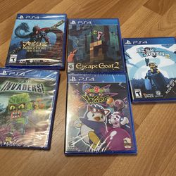 5 Brand New sealed PS4 Games - $40 For All 