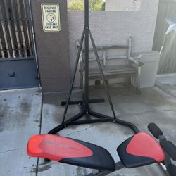 WeilderPro Weight bench 255L & HD Punching Bag Stand