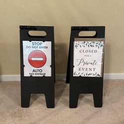 Private Event Sign Holder