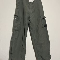 VTG BOHO 2000’S LEVIS WORKWEAR LOOSE STRAIGHT GREEN DENIM PANTS SIZE 34/32