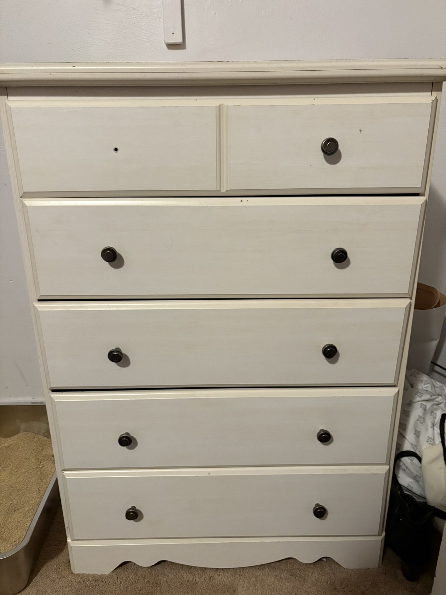 White dresser