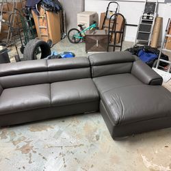 Leather Sofa 