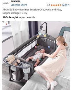 Bassinet with Diaper Changing Pad