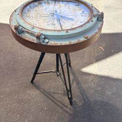 Compass/Clock Accent Table