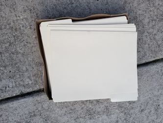 Manila files. New, open box.