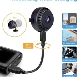 Hidden Cameras for Home Security, Full HD Mini Spy Camera Wi-Fi Wireless Cam, Small Nanny Camera with Remote View, Night Vision, Bulit-in Battery Tiny