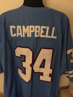 Mitchell and Ness Earl Campbell Houston throwback jersey
