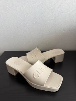 Gucci Rubber Platform Slides