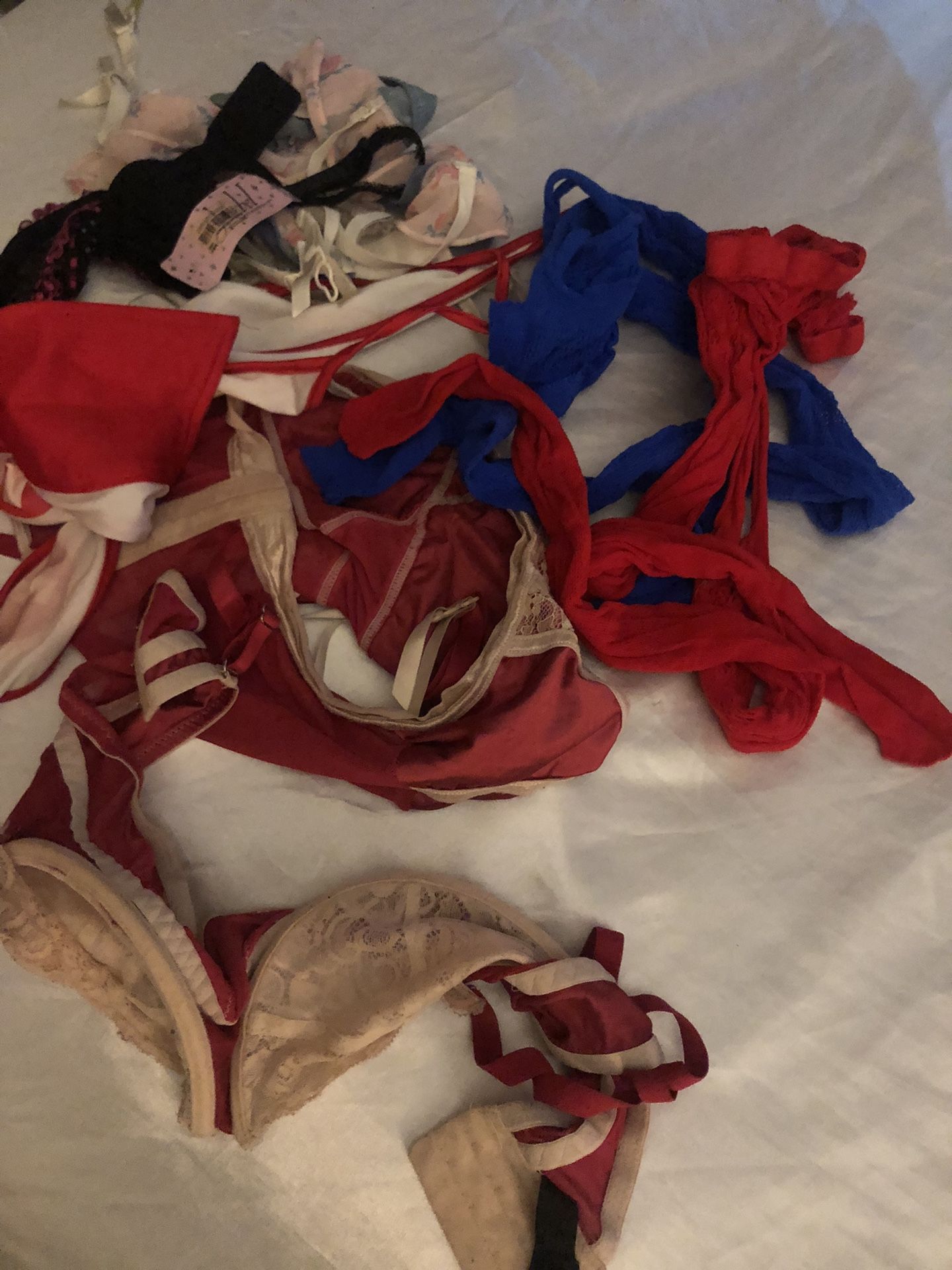 Ex- Girlfriend Sexy Lingerie Panties Garters Bras Stockings