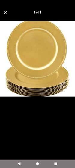 Gold charger plates (36 pack)