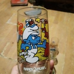 1982 Smurf Glasses--