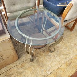 Glass End Table