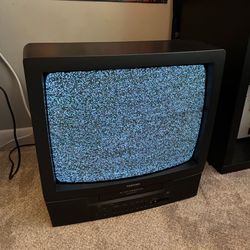 2002 Toshiba MV19M2 19in CRT TV/VCR Black Retro Gaming VHS