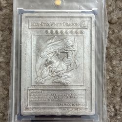 Yugioh Blue Eyes White Dragon Pure Silver Card