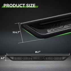 😀 TNMT  6.5" Running Boards Drop Step Compatible with Chevy Silverado 1(contact info removed)-2026 Crew Cab Carbon Steel Side Steps Nerf Bars