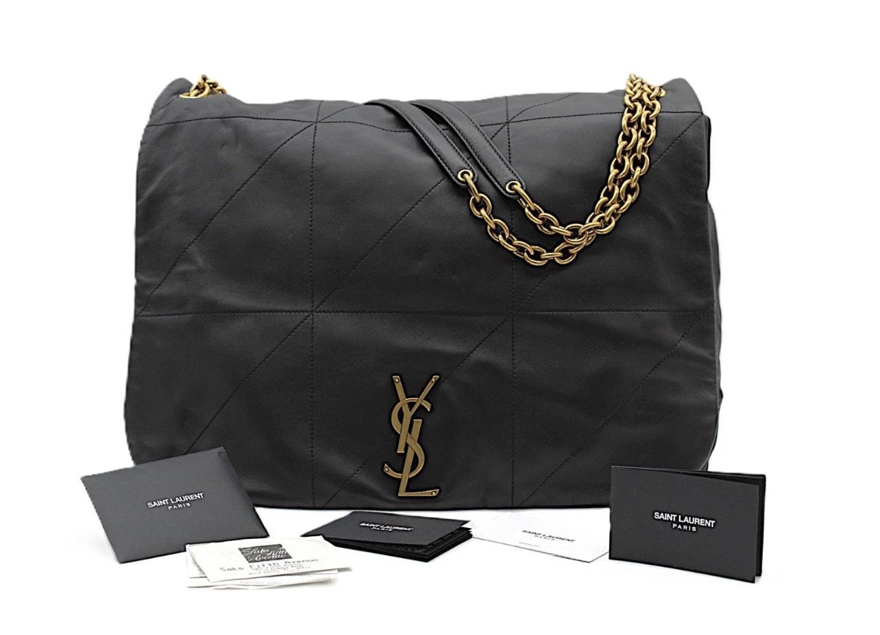 Saint Laurent Jamie 4.3 Maxi YSL Shoulder Bag in Smooth Leather