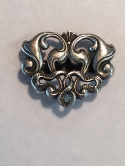 Sterling silver scarf pin