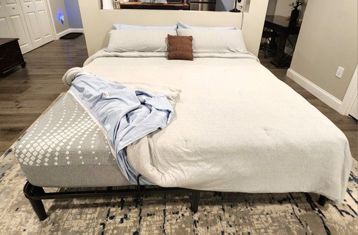75" L x 75" W x 22" High ergonomic king bed & frame