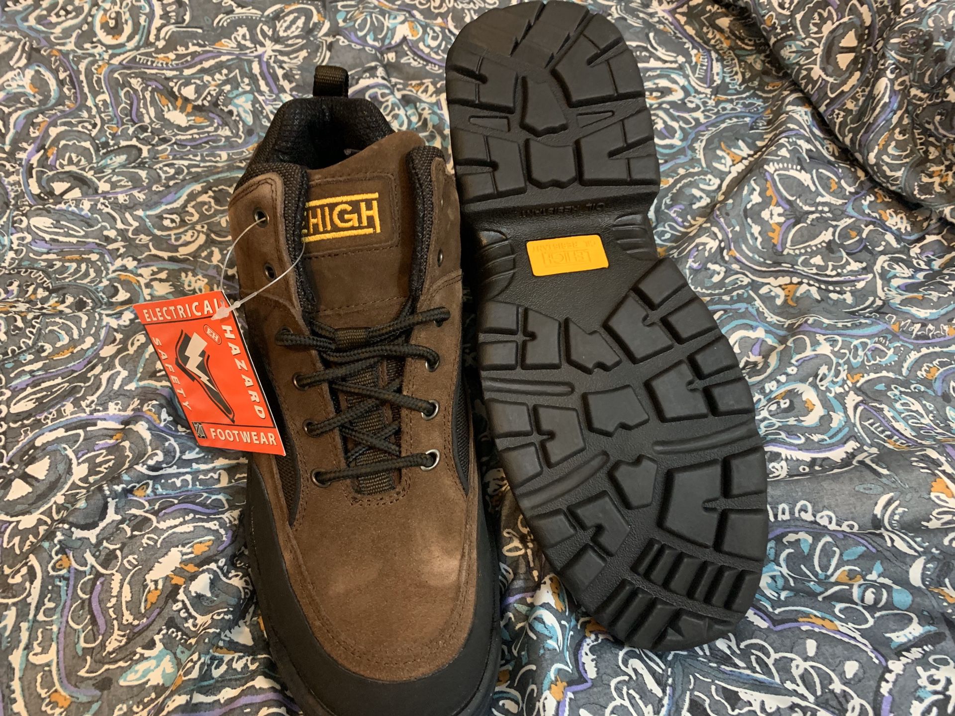 LEHIG H men boots 🥾 toe size 10 1/2