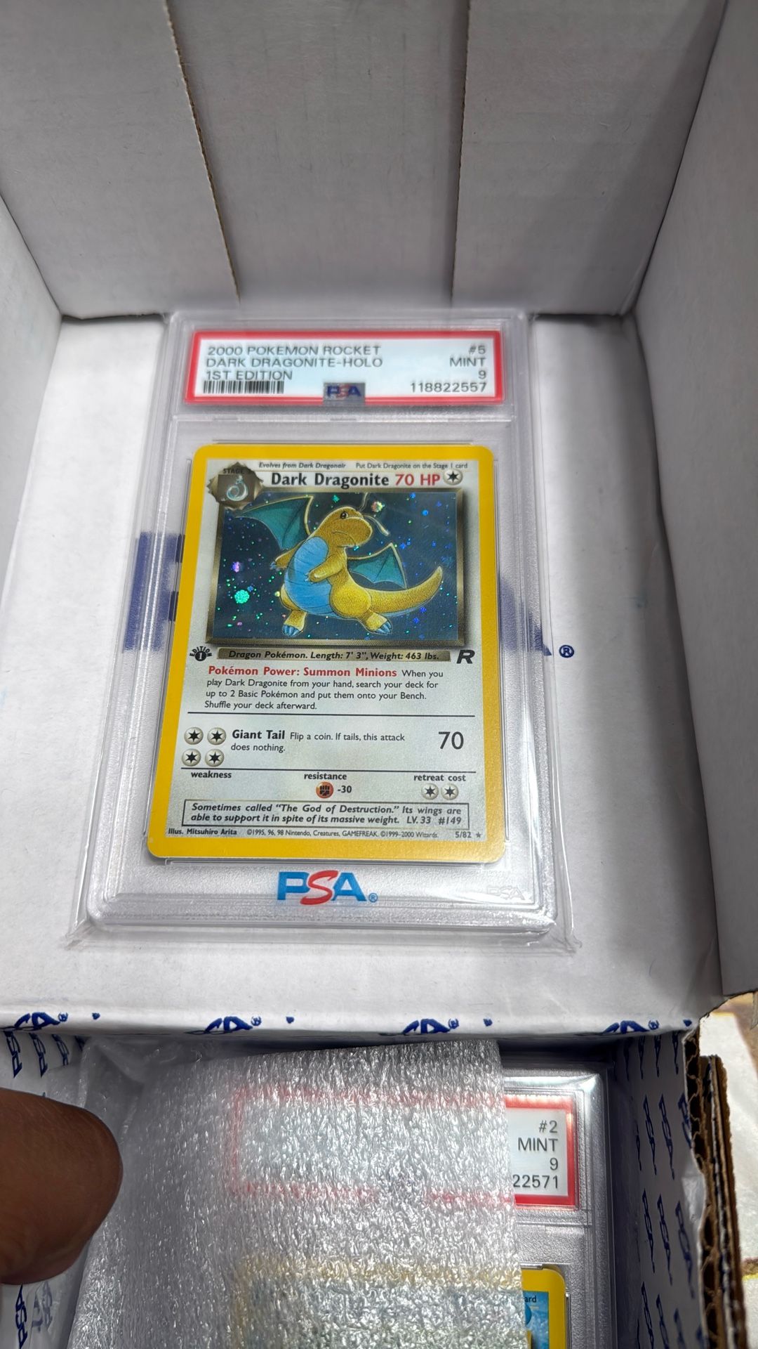 1st Edition Psa 9 Dark Dragonite