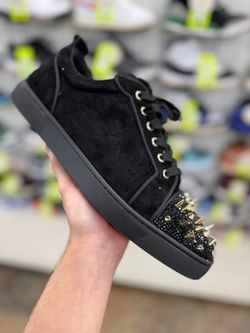 CHRISTIAN LOUBOUTIN LOUIS JUNIOR PIK PIK SIZE 12 SNEAKERS USED ENTRUPY VERIFIED