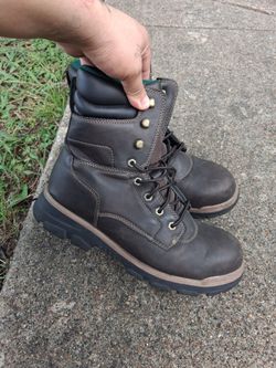 Steel toe work boots